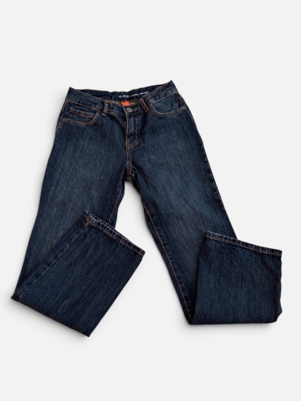The Children’s Place Boys Size 10 Dark Wash Bootcut Jeans